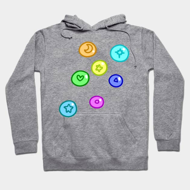 Colorful Candy Pieces Hoodie by saradaboru